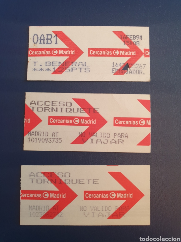 Colecionismos Bilhetes de Transporte: BILLETES CERCANIAS MADRID