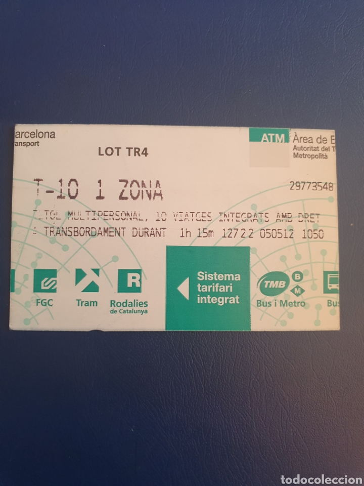 Colecionismos Bilhetes de Transporte: BILLETE METRO BARCELONA