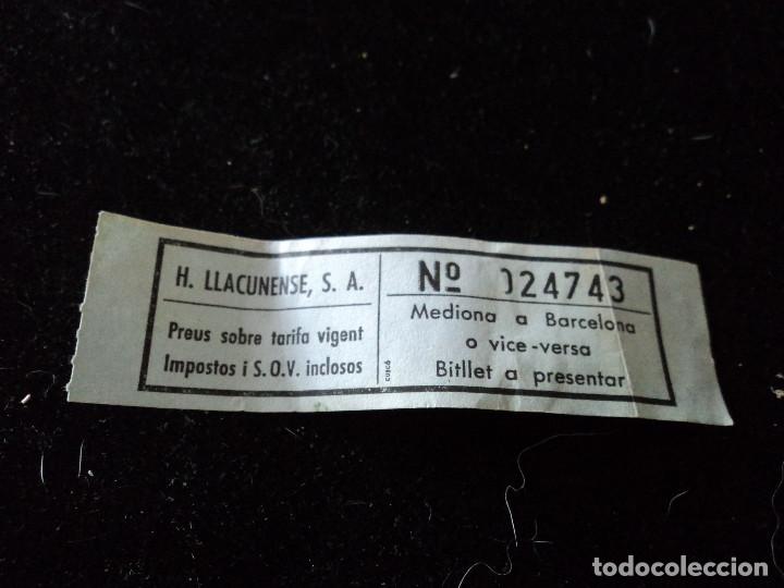 Colecionismos Bilhetes de Transporte: BILLETE DE BUS DE SAN SADURNI HISPANO LLACUNENSE, S.A. SAN QUINTIN DE MEDIONA