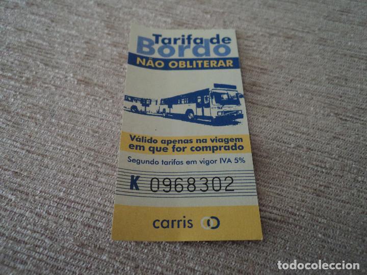 Colecionismos Bilhetes de Transporte: BILLETE DE TRANSPORTE PUBLICO DE PORTUGAL : TARIFA DE BORDO