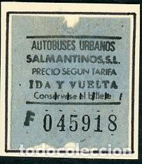 Collectionnisme Billets de transport: BILLETE DE AUTOBUSES SALMANTINOS // SALAMANCA // S29