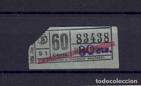 Colecionismos Bilhetes de Transporte: BILLETE TB CAPICUA 83438 MINI SELLO CARGA OBSERVA TEXTOS MAYUSCULAS MINUSCULAS Y DIFERENTES TAMA&Ntilde;OS