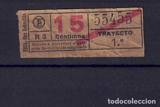 Colecionismos Bilhetes de Transporte: BILLETE TB CAPICUA 55455 OBSERVA TEXTOS MAYUSCULAS MINUSCULAS Y DIFERENTES TAMA&Ntilde;OS BARRADO DIFERENTE