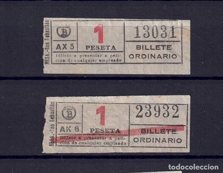 Colecionismos Bilhetes de Transporte: BILLETE TB CAPICUA 13031 23932 PESETA MAYUSCULAS OBSERVA TEXTOS MINUSCULAS Y DIFERENTES TAMA&Ntilde;OS