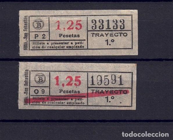 Colecionismos Bilhetes de Transporte: BILLETE TB CAPICUA 33133 19591 PAREJA OBSERVA TEXTOS MINUSCULAS MAYUSCULAS Y DIFERENTES TAMA&Ntilde;OS