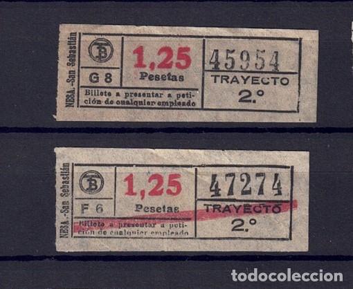Colecionismos Bilhetes de Transporte: BILLETE TB CAPICUA 45954 47274 PAREJA OBSERVA TEXTOS MINUSCULAS MAYUSCULAS Y DIFERENTES TAMA&Ntilde;OS