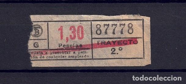 Colecionismos Bilhetes de Transporte: BILLETE TB CAPICUA 87778 OBSERVA TEXTOS MINUSCULAS MAYUSCULAS Y DIFERENTES TAMA&Ntilde;OS TRAYECTO