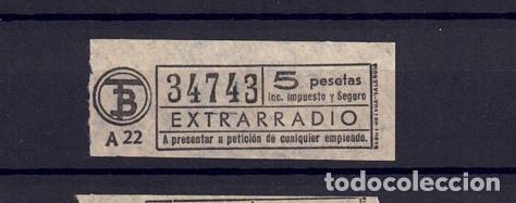 Colecionismos Bilhetes de Transporte: BILLETE CAPICUA 34743 TB VER TRAYECTOS COLOR BLANCO