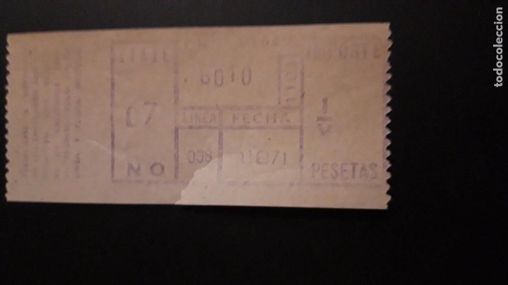 Sammeln von Fahrkarten: .1 ** BILLETE AUTOBUS LINEA 38 I/V. MADRID .11 - 8 - 71 . ** 8010
