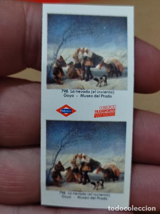Coleccionismo Billetes de transporte: METRO BILLETE MADRID GOYA MUSEO PRADO 798 NEVADA SIN IMPRESION DORSO RARO *