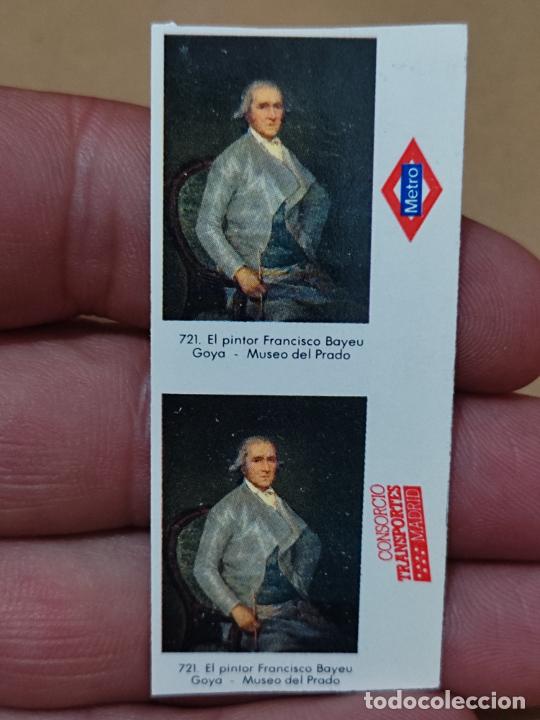 Coleccionismo Billetes de transporte: METRO BILLETE MADRID GOYA MUSEO PRADO 712 PINTOR F BAYEU SIN IMPRESION DORSO RARO *