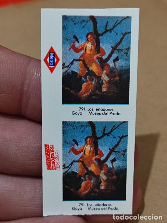Coleccionismo Billetes de transporte: METRO BILLETE MADRID GOYA MUSEO PRADO 791 LOS LE&Ntilde;ADORES SIN IMPRESION DORSO RARO *