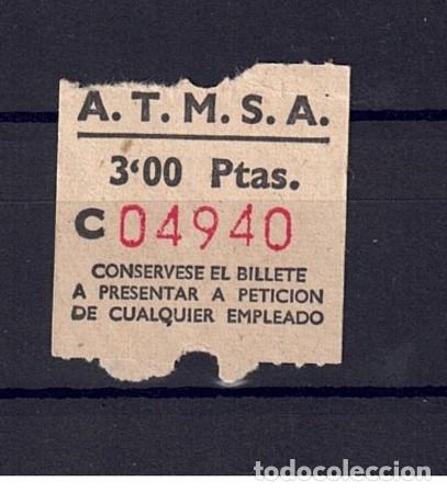 Sammeln von Fahrkarten: BILLETE CAPICUA 04940 AUTOBUS A.T.M.S.A. ATMSA AUTO TRASNPORTES MARTI