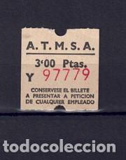Sammeln von Fahrkarten: BILLETE CAPICUA 97779 AUTOBUS A.T.M.S.A. ATMSA AUTO TRASNPORTES MARTI