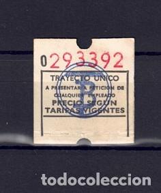 Collectables Transport Tickets: BILLETE CAPICUA 293392 TRANVIAS BARCELONA TB AUTOBUS