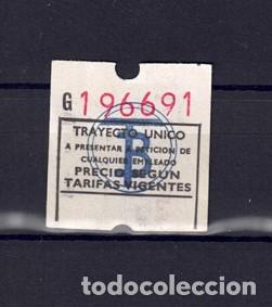 Collectables Transport Tickets: BILLETE CAPICUA 196691 TRANVIAS BARCELONA TB AUTOBUS