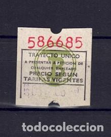 Collectables Transport Tickets: BILLETE CAPICUA 586685 TRANVIAS BARCELONA TB AUTOBUS