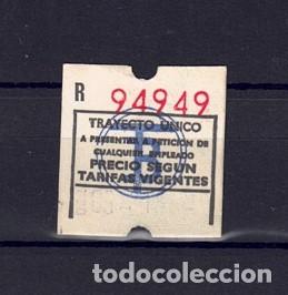 Collectables Transport Tickets: BILLETE CAPICUA 94949 TRANVIAS BARCELONA TB AUTOBUS