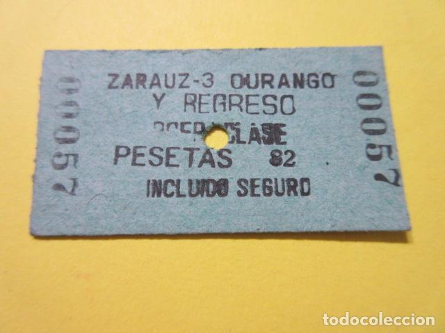 Collectables Transport Tickets: BILLETE EDMONSON ZARAUZ 3 DURANGO TERCERA CLASE