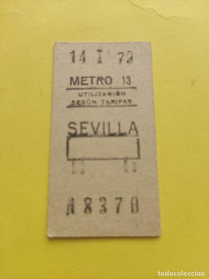 Collectables Transport Tickets: BILLETE METRO MADRID Parada Sevilla 13 1973