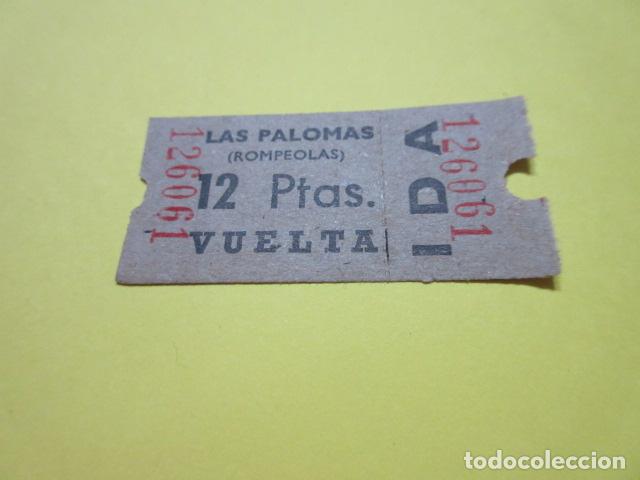 Collectionnisme Billets de transport: BILLETE GOLONDRINAS LAS PALOMAS ROMPEOLAS PUERTO DE BARCELONA