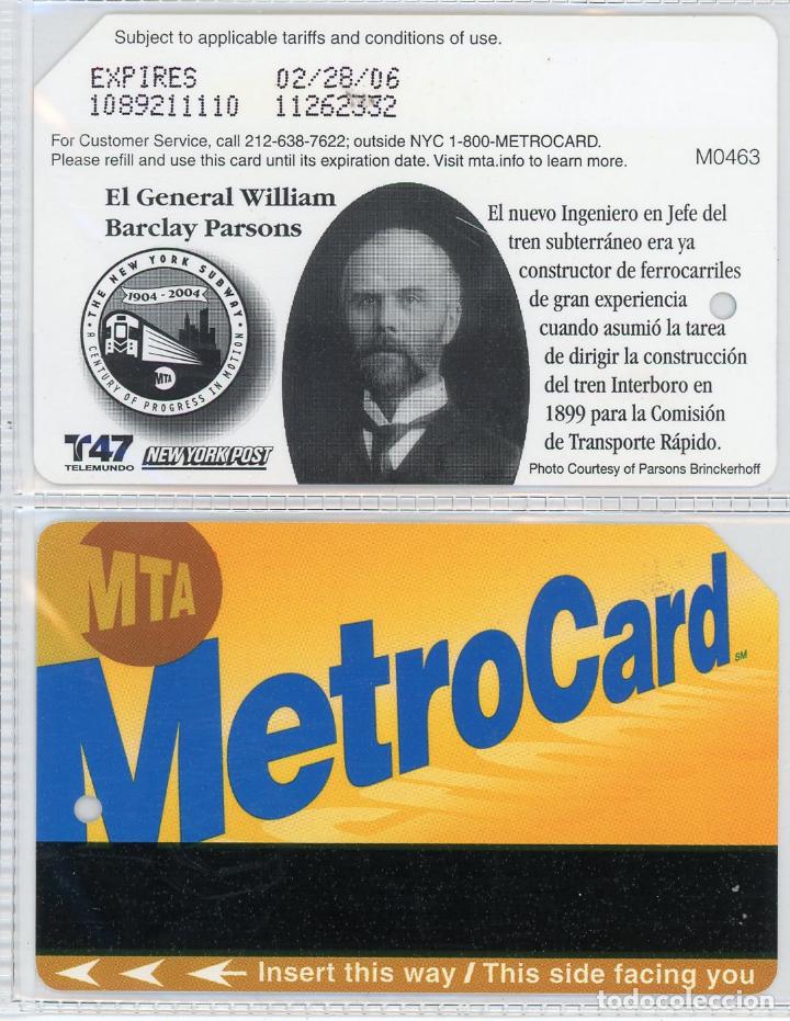 Sammeln von Fahrkarten: BILLETE DE METROCARD DE NUEVA YORK