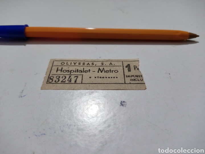 Collectionnisme Billets de transport: Tiket transporte Hospitalet-Metro