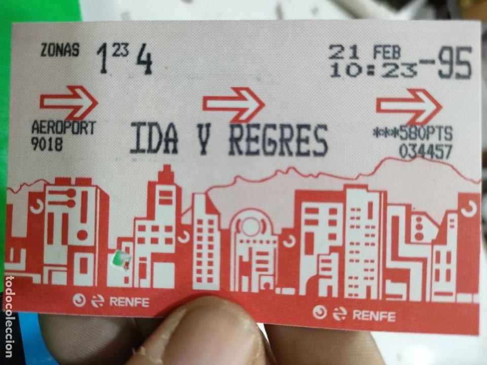 Collectionnisme Billets de transport: Billete RENFE 1995