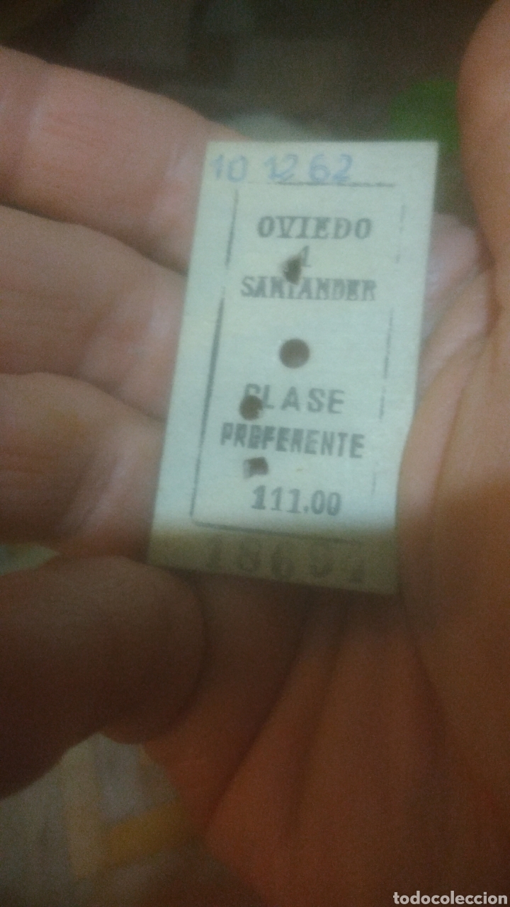 Collectionnisme Billets de transport: BILLETE OVIEDO SANTANDER 1962. VER FOTOS.