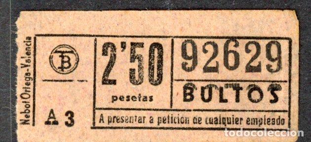 Collectionnisme Billets de transport: GSC 926 - TDB - BILLETE DE BULTOS DE TRANVIAS DE BARCELONA // (TCDC-N&ordf;)