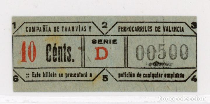 Sammeln von Fahrkarten: GSC 005 - BILLETE DE TRANVIAS DE VALENCIA - ESPA&Ntilde;A // (TCDC-1)