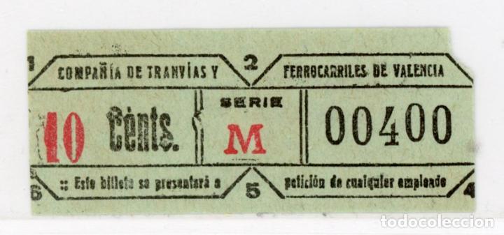 Sammeln von Fahrkarten: GSC 004 - BILLETE DE TRANVIAS DE VALENCIA - ESPA&Ntilde;A // (TCDC-1)