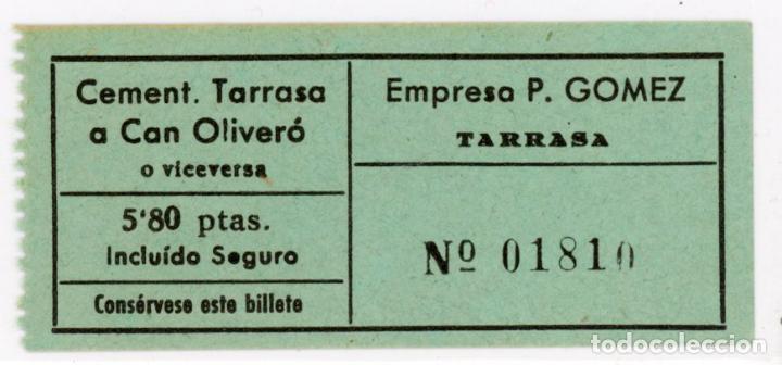 Coleccionismo Billetes de transporte: GSC 018 - BILLETE DE BUS DE TARRASA / EMP. G. GOMEZ // (TD-2)