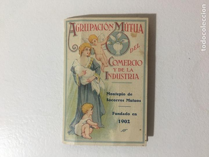 Collectionnisme Billets de transport: SEGUROS AGRUPACION MUTUA COMERCIO Y INDUSTRIA. HORARIOS TREN BARCELONA ARENYS 1928. FERROCARRIL