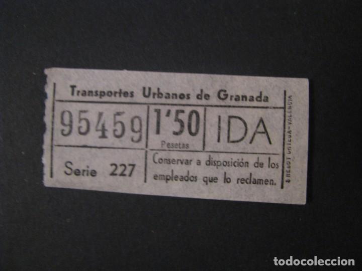 Collectionnisme Billets de transport: BILLETE DE TRANSPORTE. TRANSPORTES URBANOS DE GRANADA. NUMERO CAPICUA.