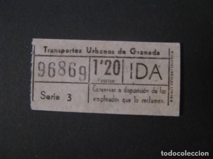 Collectionnisme Billets de transport: BILLETE DE TRANSPORTE. TRANSPORTES URBANOS DE GRANADA. NUMERO CAPICUA.