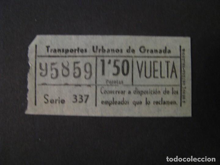 Collectionnisme Billets de transport: BILLETE DE TRANSPORTE. TRANSPORTES URBANOS DE GRANADA. NUMERO CAPICUA.