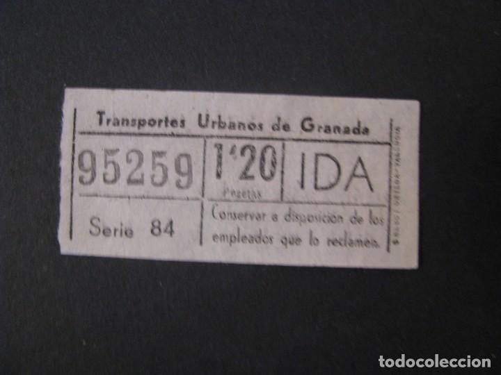 Collectionnisme Billets de transport: BILLETE DE TRANSPORTE. TRANSPORTES URBANOS DE GRANADA. NUMERO CAPICUA.
