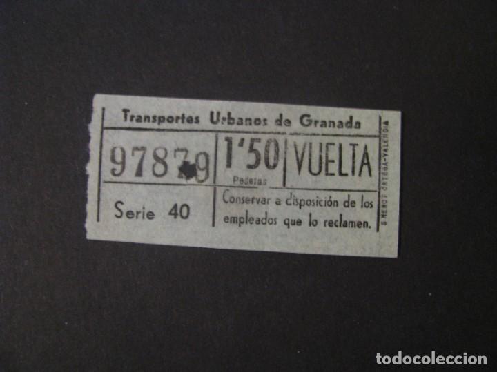 Collectionnisme Billets de transport: BILLETE DE TRANSPORTE. TRANSPORTES URBANOS DE GRANADA. NUMERO CAPICUA.