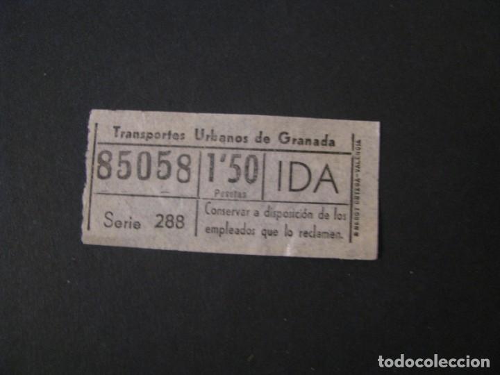 Collectionnisme Billets de transport: BILLETE DE TRANSPORTE. TRANSPORTES URBANOS DE GRANADA. NUMERO CAPICUA.