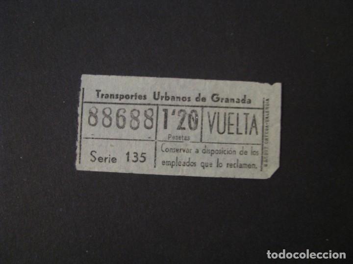Collectionnisme Billets de transport: BILLETE DE TRANSPORTE. TRANSPORTES URBANOS DE GRANADA. NUMERO CAPICUA.