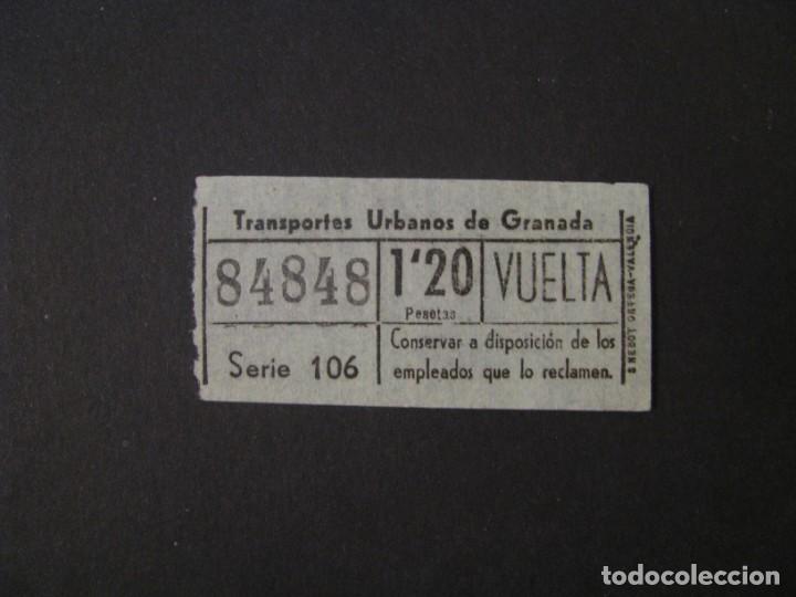 Collectionnisme Billets de transport: BILLETE DE TRANSPORTE. TRANSPORTES URBANOS DE GRANADA. NUMERO CAPICUA.