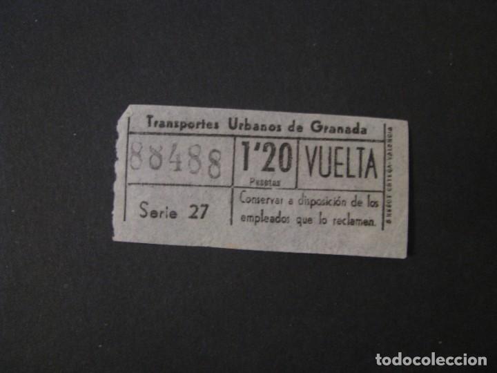 Collectionnisme Billets de transport: BILLETE DE TRANSPORTE. TRANSPORTES URBANOS DE GRANADA. NUMERO CAPICUA.