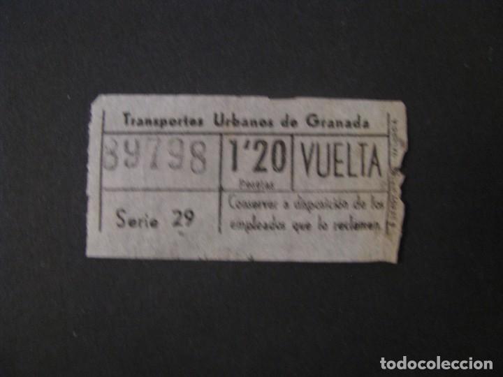 Collectionnisme Billets de transport: BILLETE DE TRANSPORTE. TRANSPORTES URBANOS DE GRANADA. NUMERO CAPICUA.