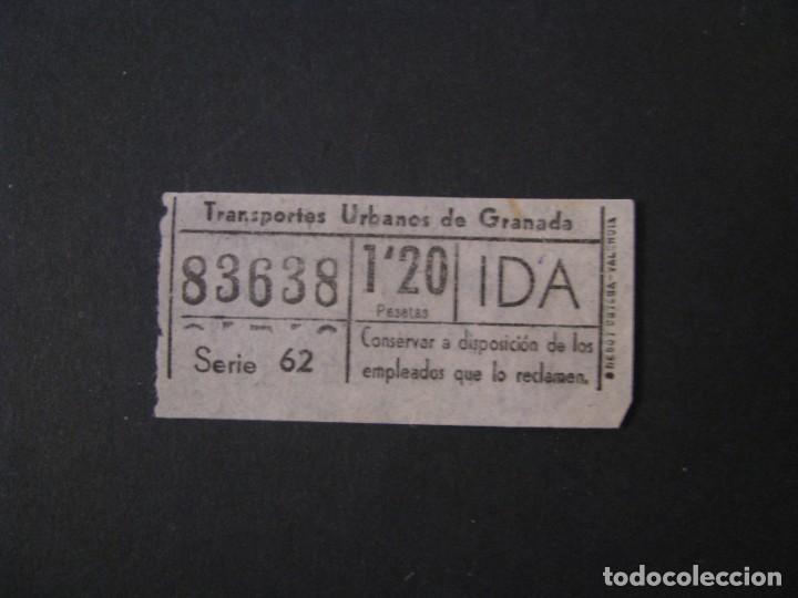 Collectionnisme Billets de transport: BILLETE DE TRANSPORTE. TRANSPORTES URBANOS DE GRANADA. NUMERO CAPICUA.