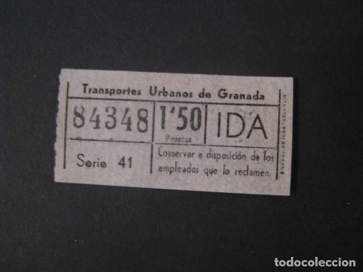 Collectionnisme Billets de transport: BILLETE DE TRANSPORTE. TRANSPORTES URBANOS DE GRANADA. NUMERO CAPICUA.