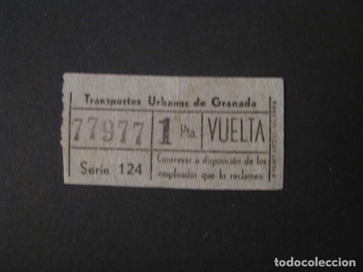 Collectionnisme Billets de transport: BILLETE DE TRANSPORTE. TRANSPORTES URBANOS DE GRANADA. NUMERO CAPICUA.