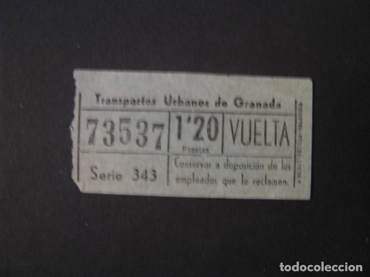 Collectionnisme Billets de transport: BILLETE DE TRANSPORTE. TRANSPORTES URBANOS DE GRANADA. NUMERO CAPICUA.