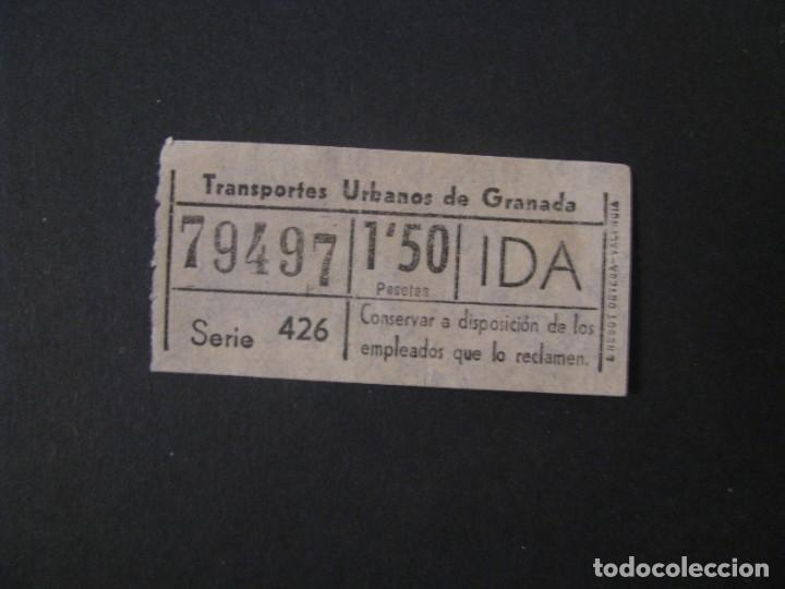 Collectionnisme Billets de transport: BILLETE DE TRANSPORTE. TRANSPORTES URBANOS DE GRANADA. NUMERO CAPICUA.