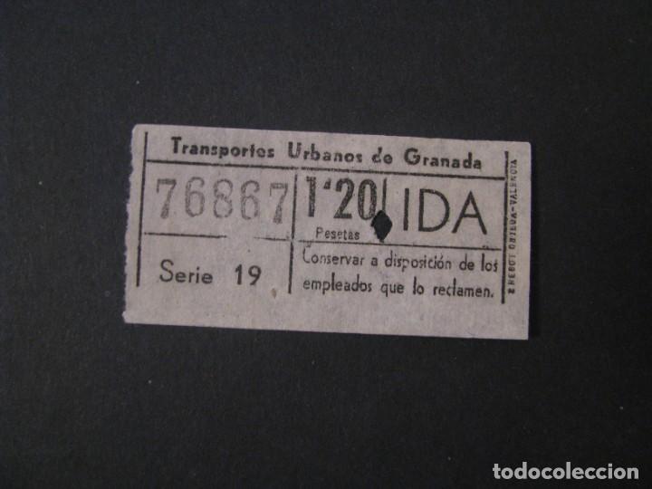Collectionnisme Billets de transport: BILLETE DE TRANSPORTE. TRANSPORTES URBANOS DE GRANADA. NUMERO CAPICUA.